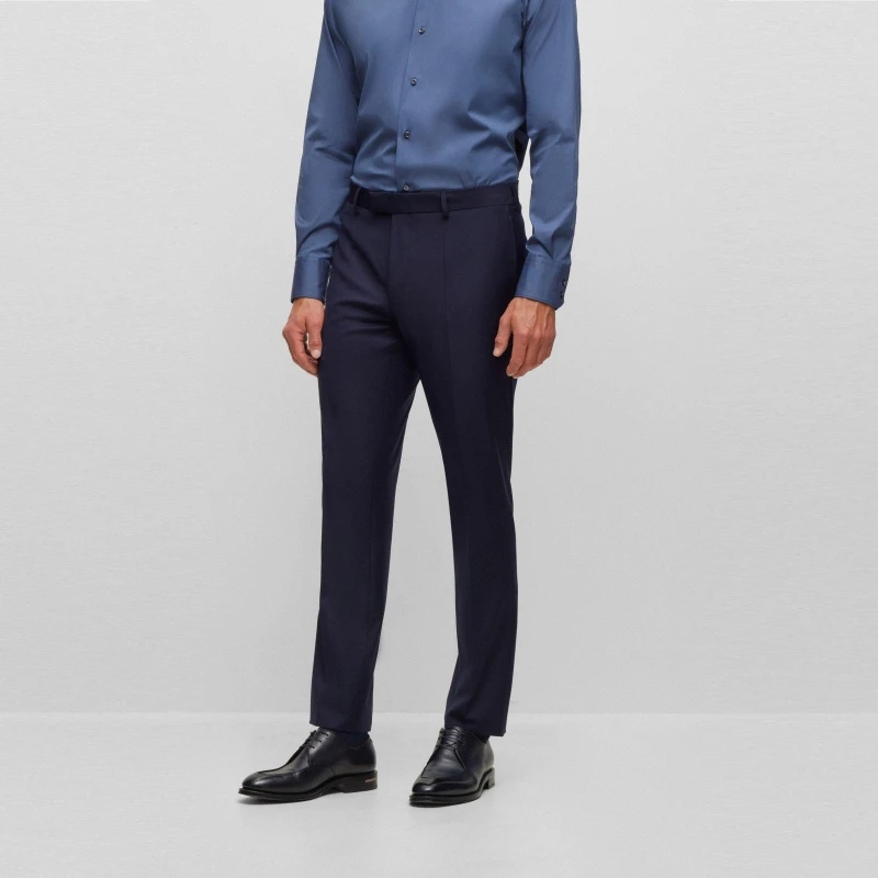 Image of Boss Mens T Straight Trousers Navy male XL