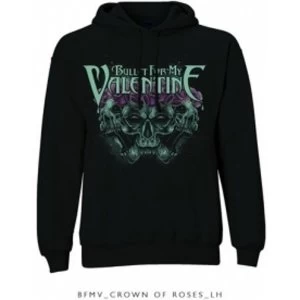 Image of BFMV Crown Of Roses Pullover Hoodie Black: Large