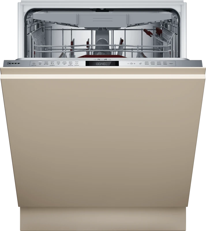 Image of NEFF N70 S197ZCX08G Fully Integrated Full Size Dishwasher - Silver Control Panel - B Rated