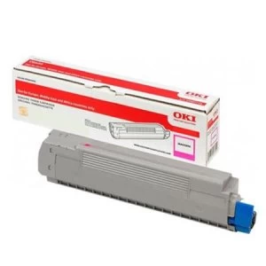 image of OKI 46507506 Magenta Laser Toner Ink Cartridge