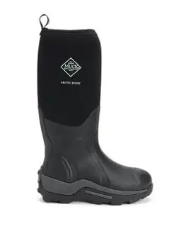 Image of Muck Boots Arctic Sport Pull On Wellington Boot, Black, Size 10, Men