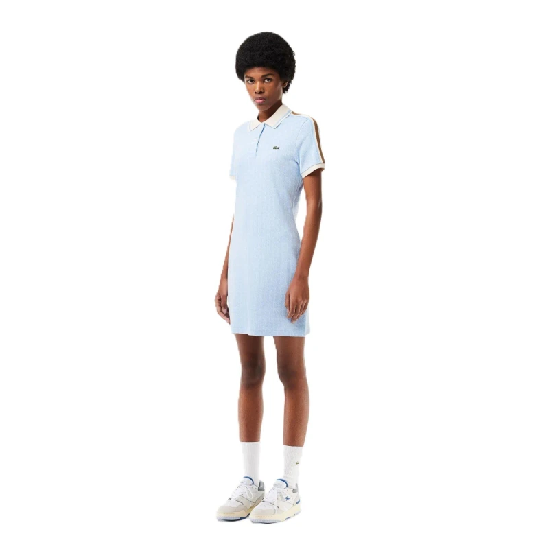 Image of Lacoste Womens Polo Dress Blue/Flour female 4 (32)