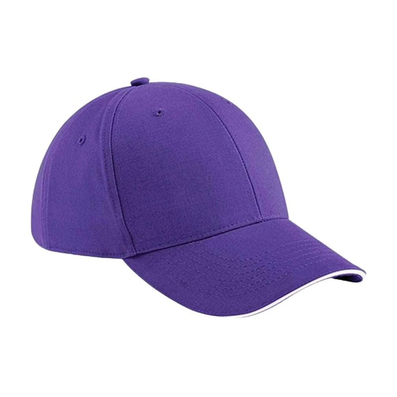 Image of Beechfield Womens Athleisure 6 Panel Baseball Cap in Purple Purple Female One Size