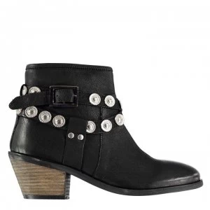 image of Firetrap Stud Boots Ladies - Black