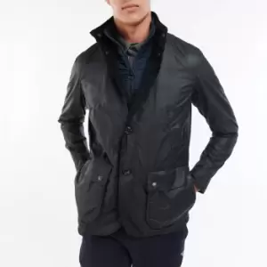 Image of Barbour Mens Century Wax Jacket - Navy/Olive Night - L