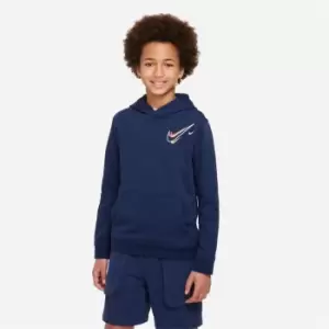 Image of Nike Sportswear Big Kids (Boys') Fleece Hoodie - Blue