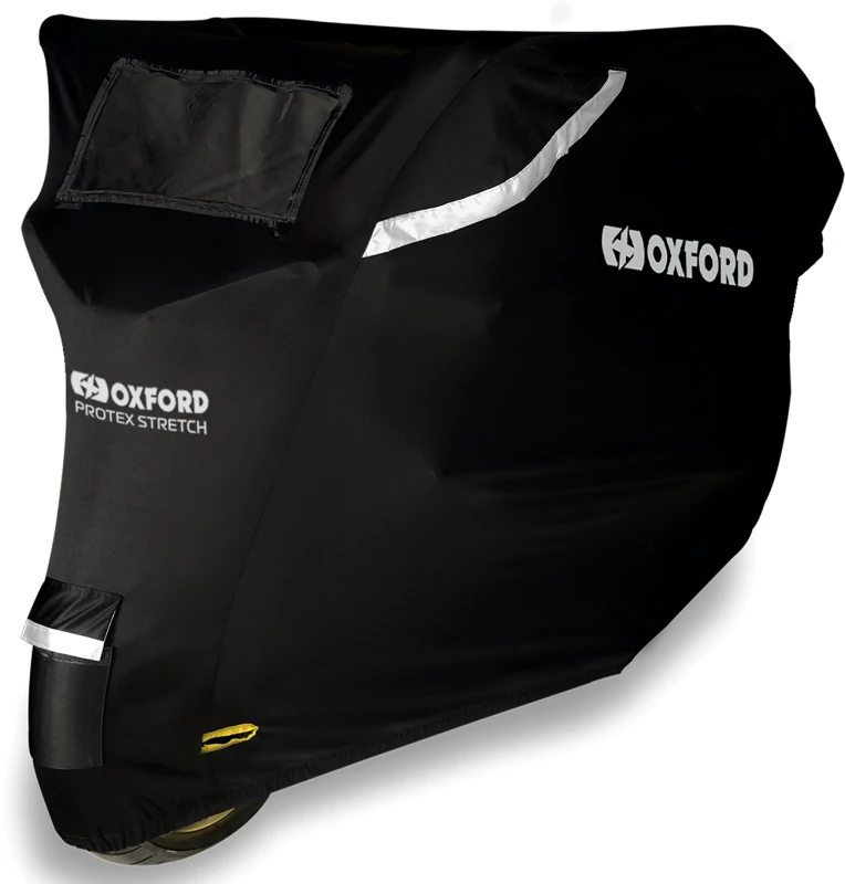 Image of Oxford Protex Stretch Outdoor, motorbike cover , color: Black/Grey , size: XL