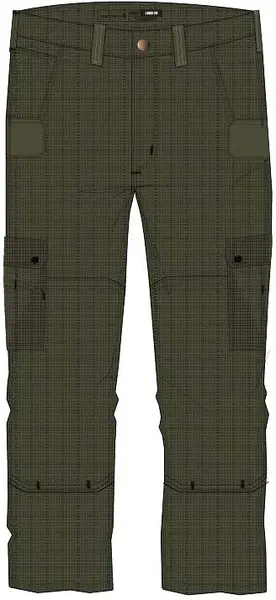 Image of Relaxed Ripstop Cargo Work Pants, green, Size 36