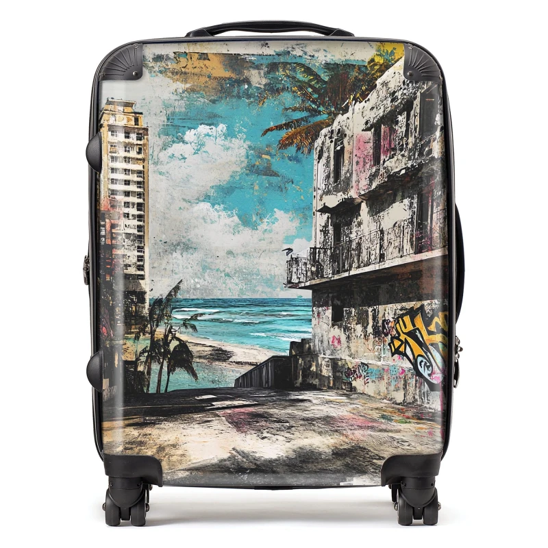 Image of Designer Luggage Jasper Reed: 00003 Suitcase Size: Large Multicolor Unisex Large