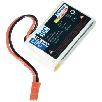 Image of Conrad Energy Lithium Polymer Battery 3.7V/1000mAh (10C) with BEC ...