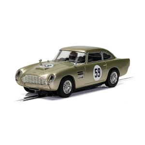 image of Aston Martin DB5 White Gold AMOC Brands Hatch 2019 Scalextric Car