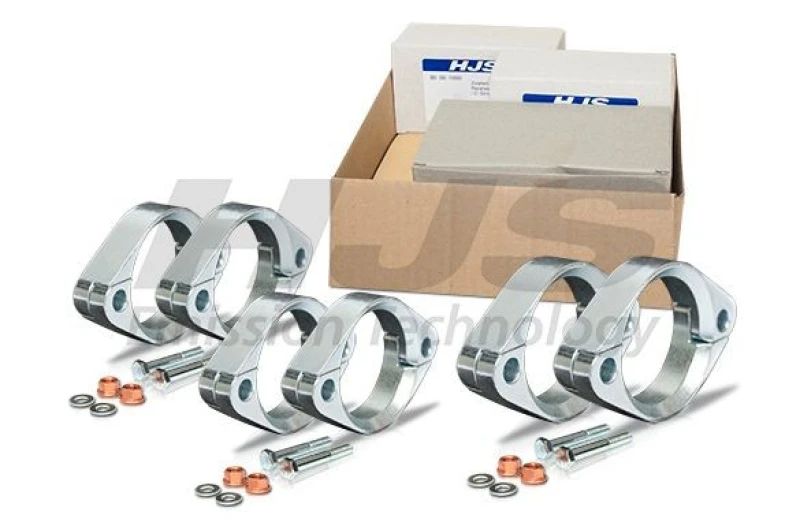 Image of Flange Set, exhaust pipe HJS 82 00 0171