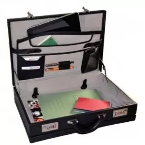 Image of Monolith Expanding Attache Case PVC Black 2350 41350MN