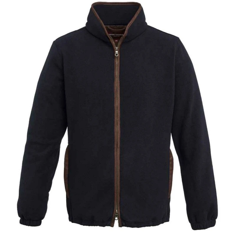 Image of Brook Taverner Brook Taverner Men Baltimore Fleece Jacket in Mid Grey Size: X-Small Mid Grey XS Male 5063238644267