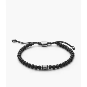 Image of Fossil Mens Semi-Precious Bracelet - Black
