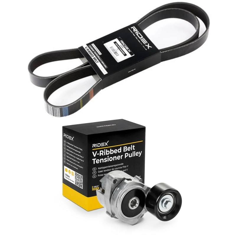 Image of RIDEX 542R0640 V-ribbed belt set V-Ribbed Belt Set (542)