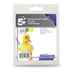 Image of 5 Star Office Brother LC1280XL Yellow Inkjet Cartridge