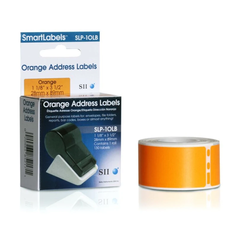 Image of Seiko Instruments Seiko Instruments SLP-1OLB Orange Self-adhesive printer label 42100628