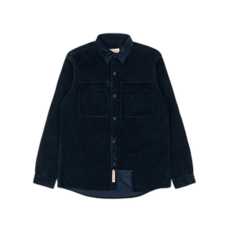 Image of Revolution Corduroy overshirt with chest pockets Revolution Bleu Male XL