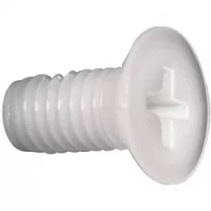 Image of TOOLCRAFT 839977 Countersunk screws M6 20 mm Phillips DIN 965 Plastic, Polyamide 10 pc(s)
