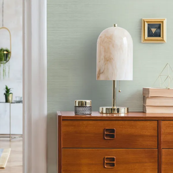 Image of Boutique Gilded Sage Texture Plain Wallpaper - Grey