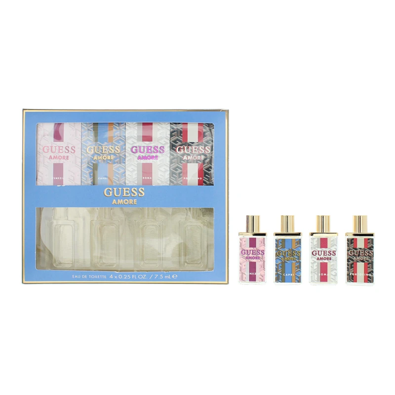 Image of Guess Amore Gift Set: Venezia - Capri - Roma And Portofino Eau de Toilette 4 X 7