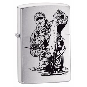 Image of Zippo Fisherman Brushed Chrome Windproof Lighter