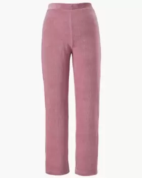 image of Cotton Traders Womens Super Soft Slim Leg Jersey Cord Pull-On Trousers in Pink