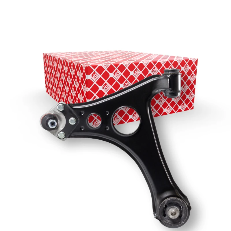Image of FEBI BILSTEIN 15564 Suspension arm Control Arm, Sheet Steel, Right, with ball joint, with lock nut Sheet Steel Track Control Arm (273)