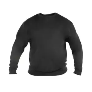 image of Duke Mens Rockford Kingsize Sweat Crew Neck Jumper (3XL) (Black)