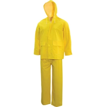 image of 2 Piece Rainsuit, Yellow (M) - Sitesafe