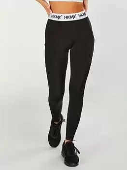 image of Hunkemoller HKMX Logo Waist Legging - Black, Size XS, Women