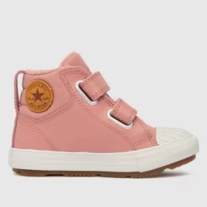 Image of Converse Pale Pink Berkshire Boot 2v Trainers Toddler