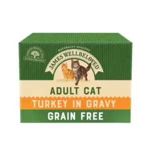 James Wellbeloved Adult Cat Pouches - Turkey - 12 x 85g