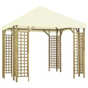 image of Gazebo 3x3 m Cream White Vidaxl White