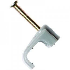 Image of Wickes Twin and Earth Cable Clips - Grey 2.5mm Pack of 100