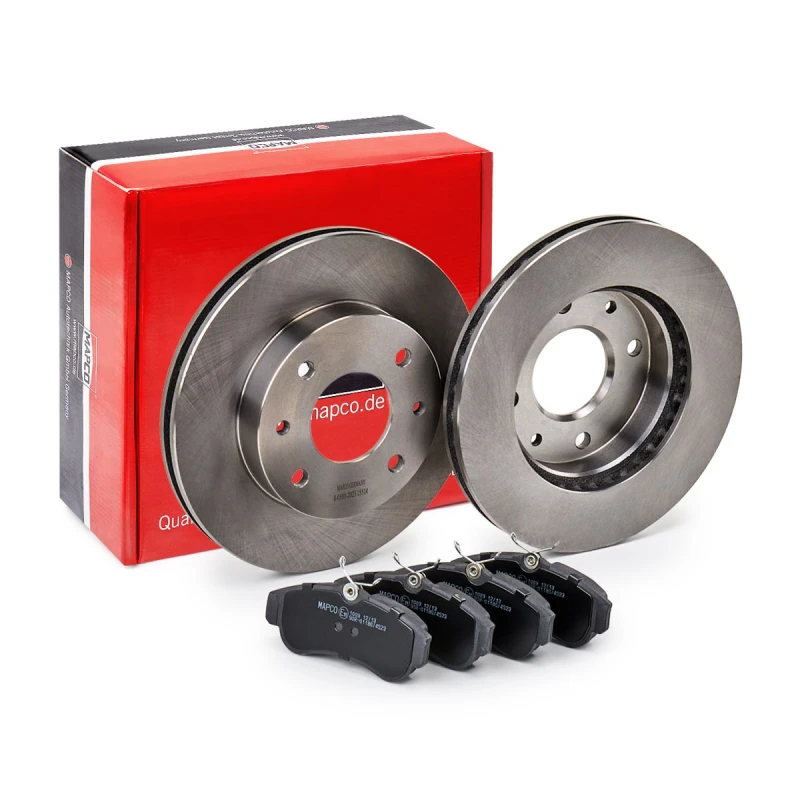 Image of MAPCO 47503 Brake disc and pads set Front Axle, Brake Disc Type: Vented Brake Set,disc brakes (3405)