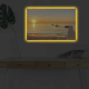 Image of 4570DHDACT-066 Multicolor Decorative LED Lighted Canvas Painting