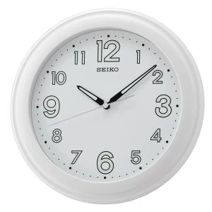 Image of Seiko QXA721W LumiBrite Wall Clock with Large Numbers - White