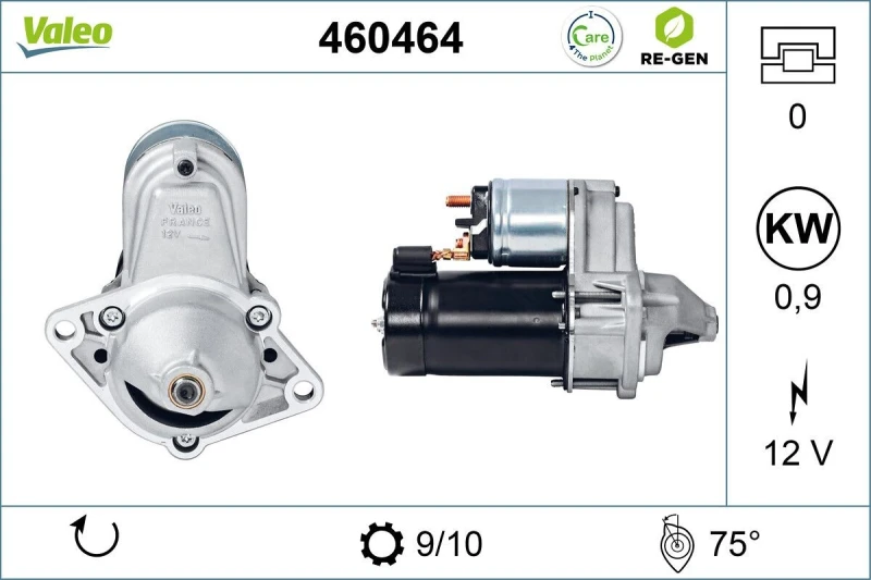 Image of Starter motor VALEO 460464