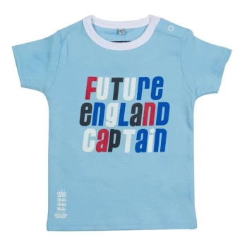 Image of England Cricket Crew Neck T Shirt Infants - Sky