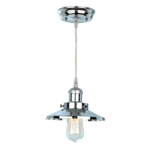 image of The Lighting and Interiors Group Holborn Lantern Ceiling Light - Chrome