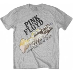 image of Pink Floyd WYWH Robot Shake Grey Mens TS: Large