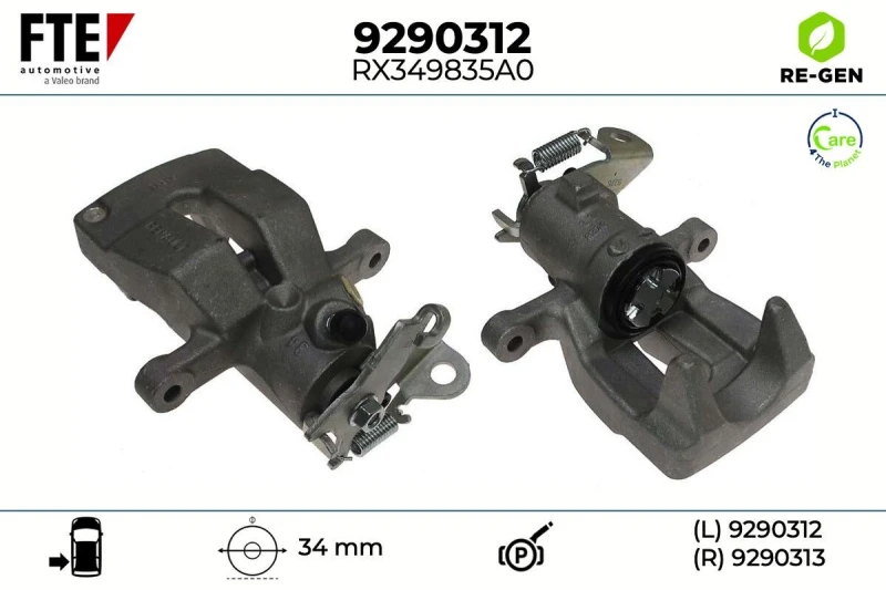 Image of Brake caliper FTE 9290312