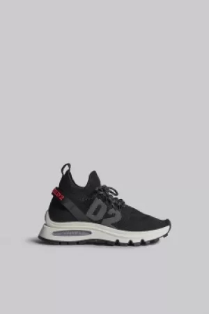Image of DSQUARED2 Men Sneaker Black Size 11 94% Nylon 6% Elastane
