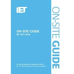 image of On-Site Guide BS 7671:2018 (2018, Spiral Bound, 18th Edition)