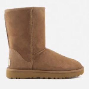 Image of UGG Womens Classic Short II Sheepskin Boots - Chestnut - UK 3