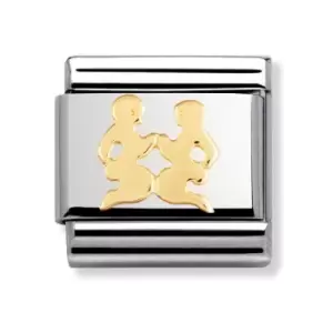Image of Nomination Classic Gold Gemini Symbol Charm