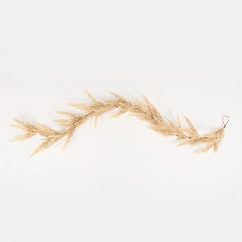 Image of OHS OHS Garland Pampas Faux Artificial Wedding Table Accessory Decor Fake Plant Vine in Natural Natural One Size Unisex 5027434217182