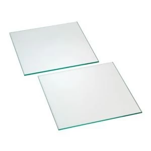 Image of Clear Glass Cupboard Shelf L280mm D258mm